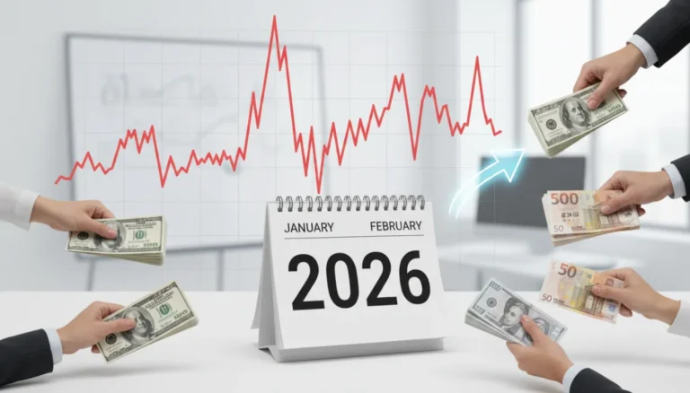 Graph showing fluctuating personal loan interest rates in 2026 with currency symbols.