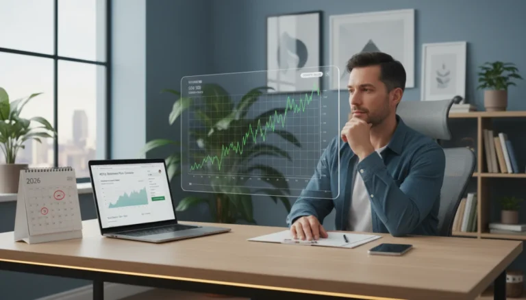 Thoughtful person planning 401k investments for 2026