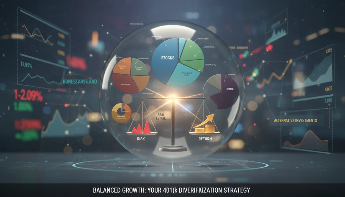 Diversified investment portfolio for 401k growth