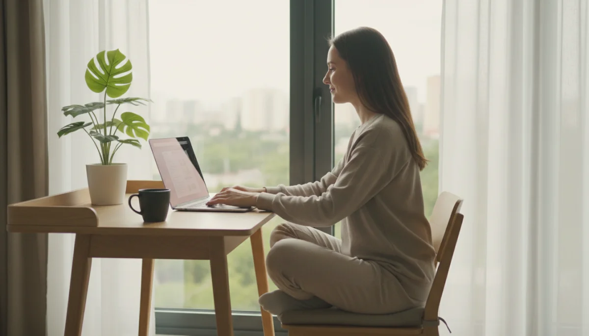 Optimized home office setup for productivity and well-being