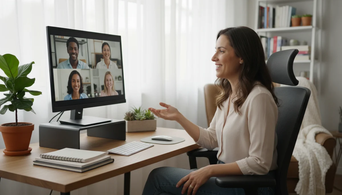 U.S. worker thriving in remote work environment 2026