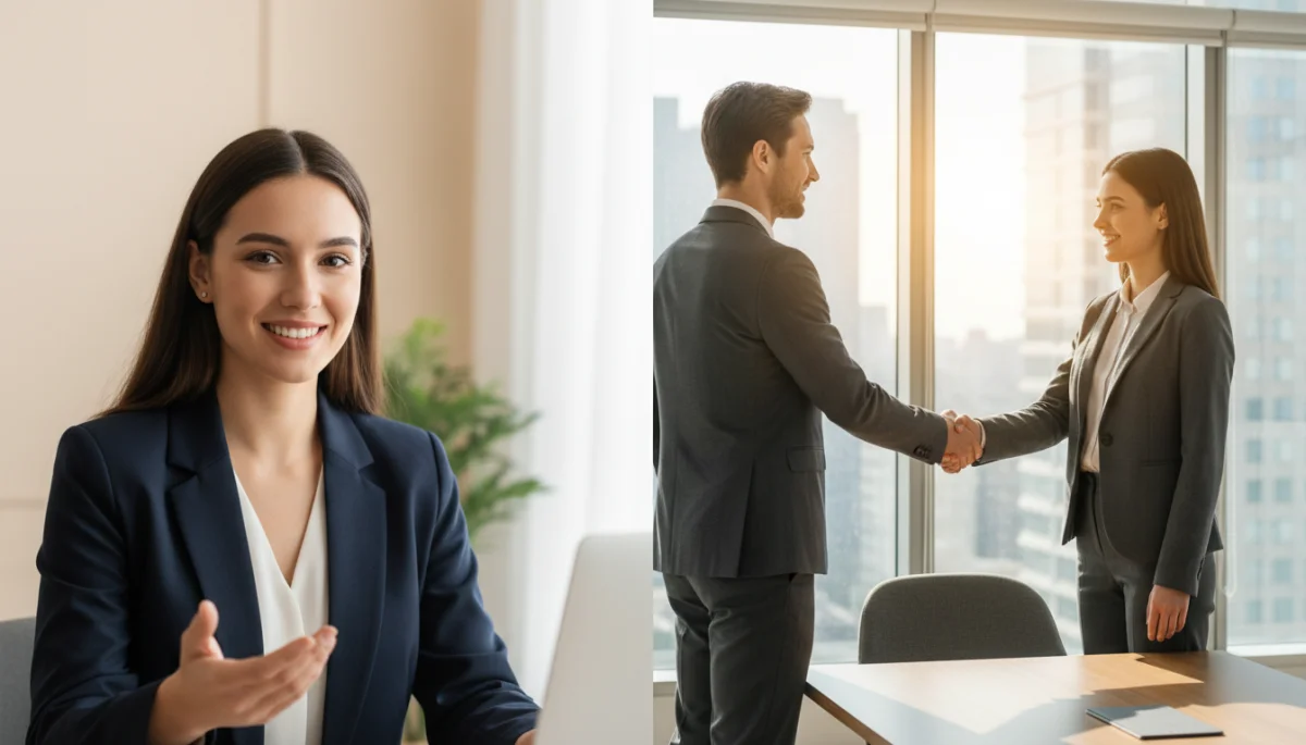Candidate demonstrating strong virtual and in-person interview skills