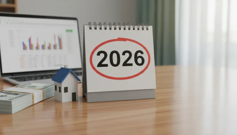 2026 calendar with dollar bills and house for gift tax planning