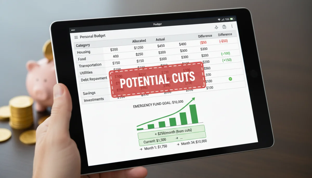 Detailed budget spreadsheet for personal finance planning