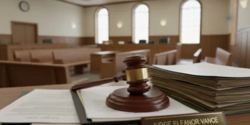 Gavel on legal documents, symbolizing small claims court justice