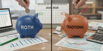 Roth vs Traditional IRA comparison for 2026 retirement planning