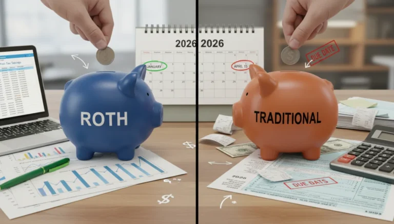 Roth vs Traditional IRA comparison for 2026 retirement planning
